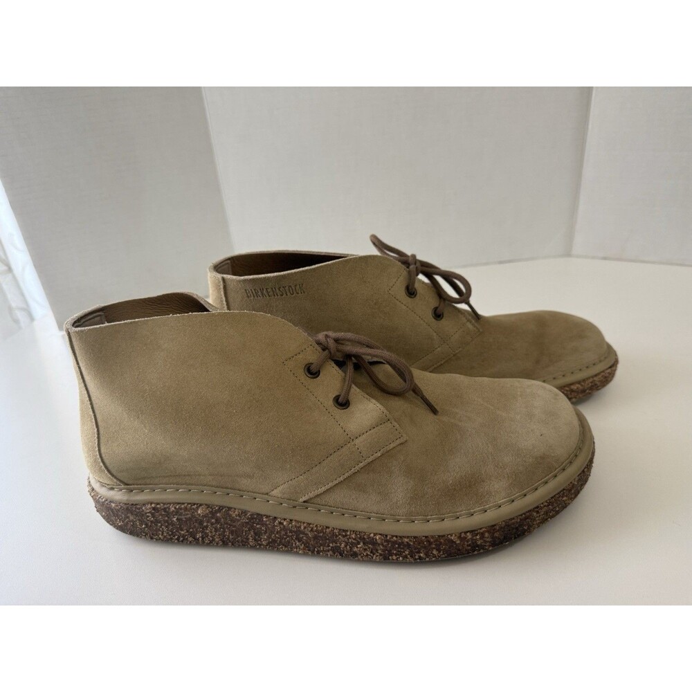 Birkenstock Milton Chukka Boots EU 46 US Sz 13 Tan Suede Cork Dundee Portugal